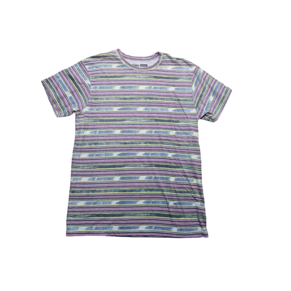 Vans Original Premium Men's Medium Multicolor Horizontal Stripe Knit T-Shirt